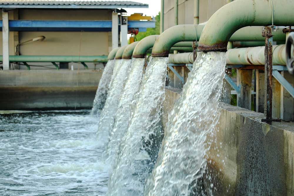 Unused sewage wastewater
